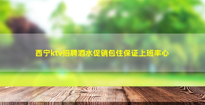 西宁ktv招聘酒水促销包住保证上班率心